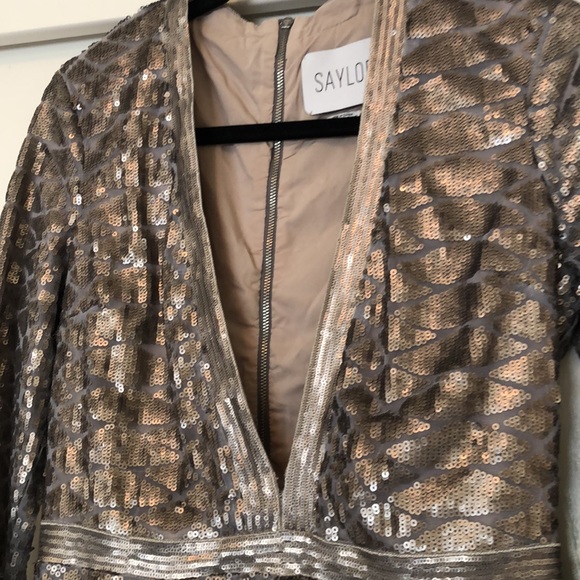 SAYLOR - Misha Romper in Platinum - Picture 8 of 9